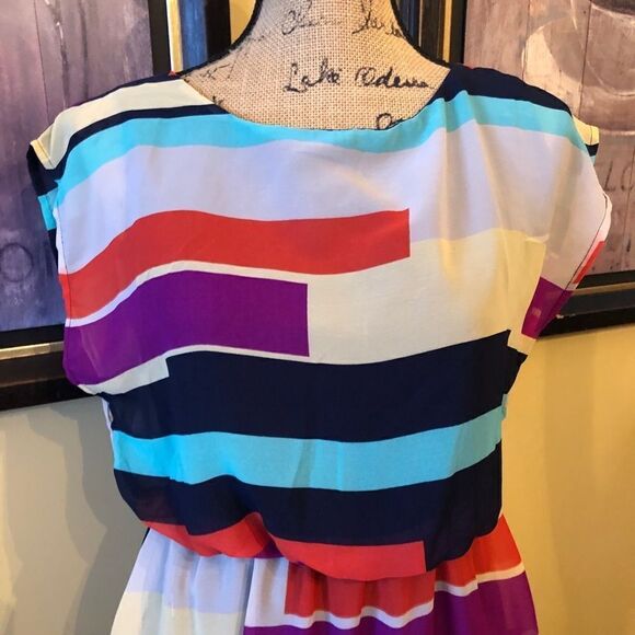 Fun & Flirt Striped Dress size M BNWT - Picture 3 of 6